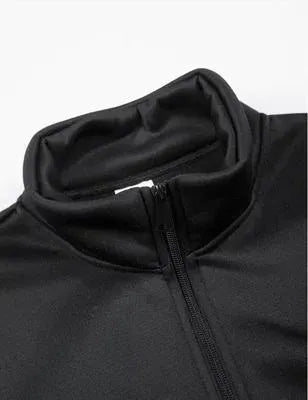 2 Pcs Men's Fleece Plain Zipper Track Suit